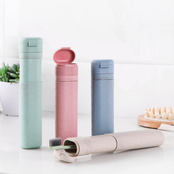 便携式牙刷盒旅行洗漱牙刷收纳盒 家用带盖伸缩牙刷套