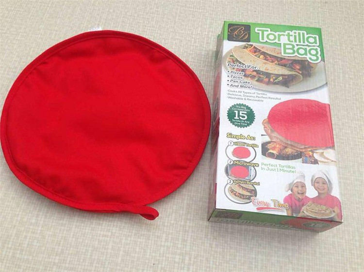 tortilla bag 微波炉快速加热烤袋烤披萨袋 加热煎饼袋 烤饼卷蛋