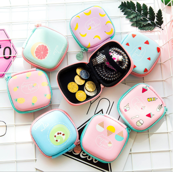 Earphone storage bag, mobile phone data cable charger storage box, earphone case, USB flash drive, USB shield storage and organization bag