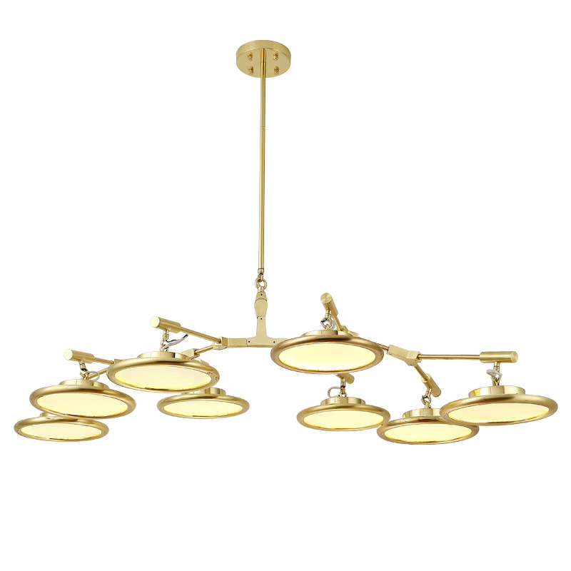 Nordic postmodern minimalist living room designer model room dining room electroplating