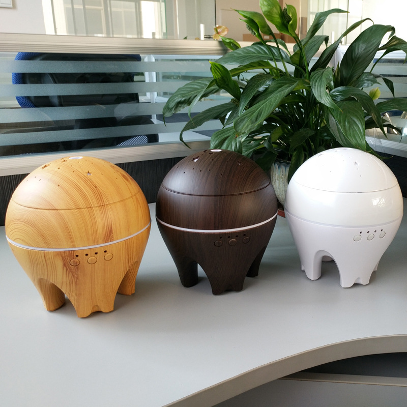 Diffuser, Starry Sky Aroma Diffuser, 500ml wood grain humidifier, essential oil diffuser full figure