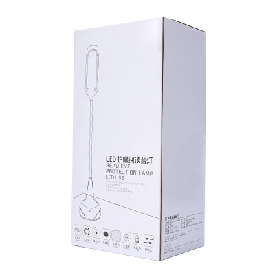 Creative usb charging led student eye-protecting study bedroom bedside table lamp with touch three-stage dimming details Picture
