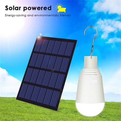 Home solar bulb lamp split type balcony living room floodlight mini bulb super bright outdoor