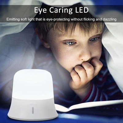 Energy-saving and creative LED charging night light, bedroom bedside dimming table lamp, emergency portable light details Picture