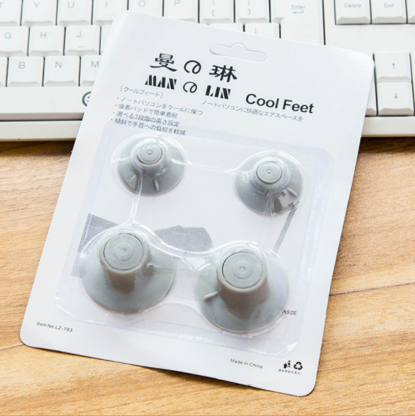 Laptop suction cup cooling pad Foot pad high to heat pad computer bracket 4