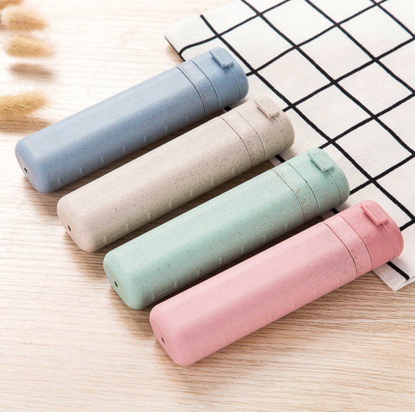 便携式牙刷盒旅行洗漱牙刷收纳盒 家用带盖伸缩牙刷套产品图