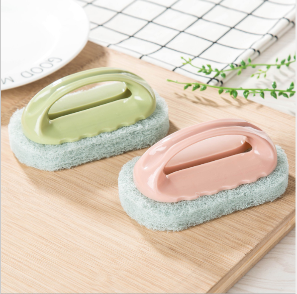 The bathroom features a handle, a creative thickened sponge brush, a kitchen brush, a pot cleaning brush, and a sponge wipe details Picture