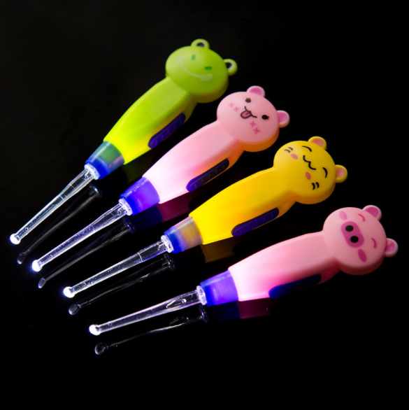 Cartoon animal detachable cleaning earpick Luminous earpick Earpick tool Ear cleaner