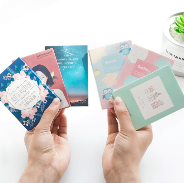 Linen oil blotting paper for men and women Facial Oil blotting Blue film oil blotting paper for oily skin oil control