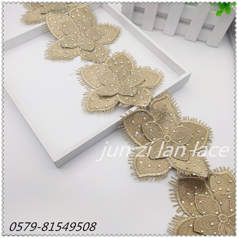 High-end all-gold water-soluble lace