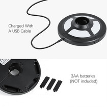 LED solar powered rechargeable umbrella light portable USB beach camping light