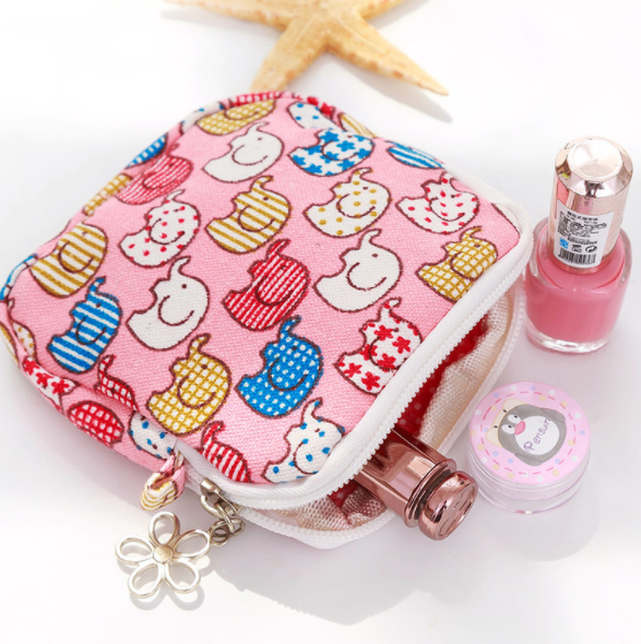 新款清新风可爱卫生棉包零钱包收纳大容量女生姨妈巾包产品图