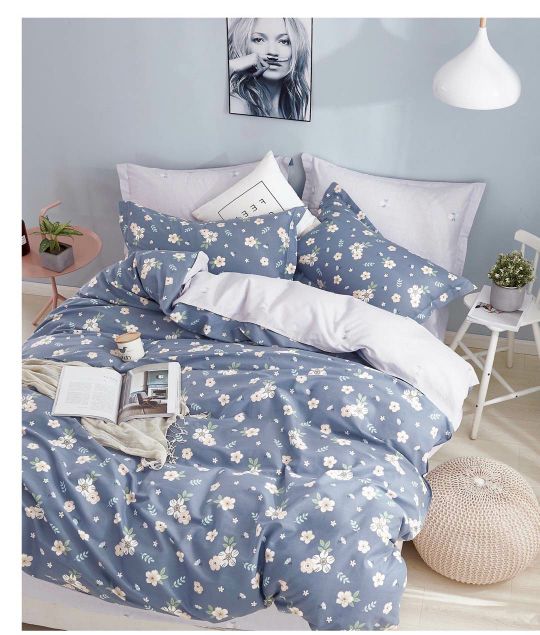Pure cotton four-piece set, all-cotton printed bedding, Muslim-style double quilt cover, pillow factory