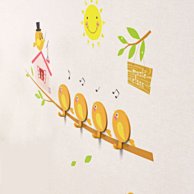 创意卡通DIY花颜壁纸强力无痕挂钩 家居浴室装饰墙贴粘钩细节图