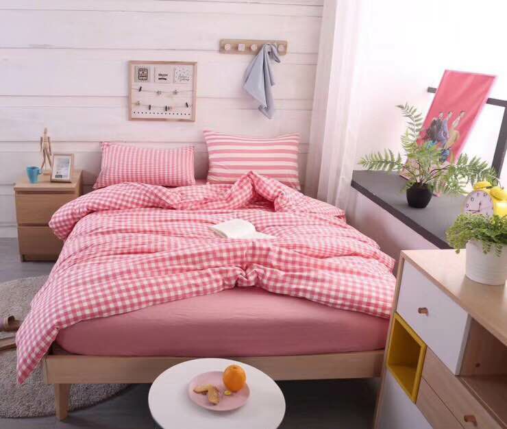 Four-piece bed set, pure cotton quilt cover, Arab-style pillow and linen from Chunqiu Home Textile Factory, double