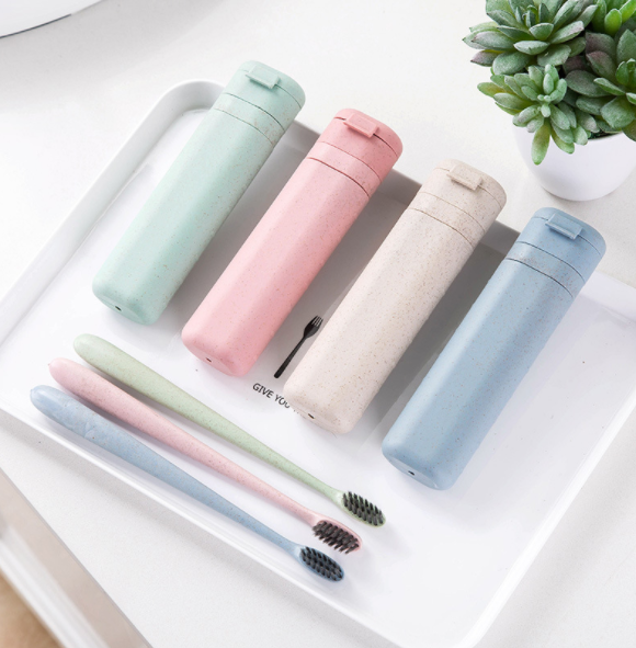 便携式牙刷盒旅行洗漱牙刷收纳盒 家用带盖伸缩牙刷套细节图