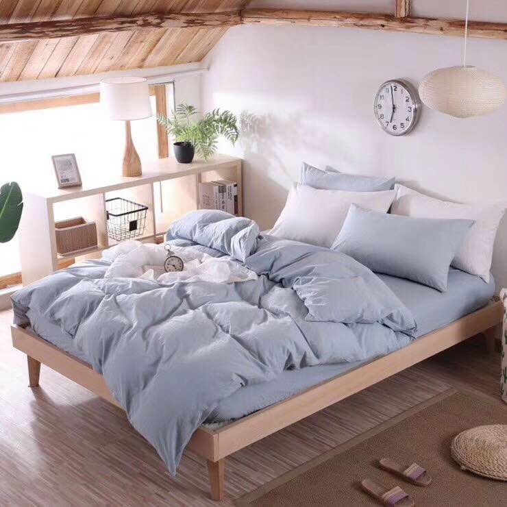 Four-piece bed set, pure cotton quilt cover, Arab-style pillow and linen from Chunqiu Home Textile Factory, double details Picture