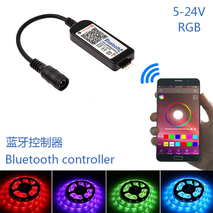 Led bar RGB Bluetooth controller 7 color lights with mobile app smart lighting wireless controller