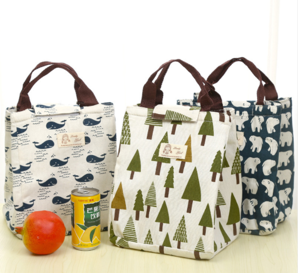 Creative thickened bento bag Thermal bag with rice bag Carrying bag Waterproof thermal bag handbag lunch box