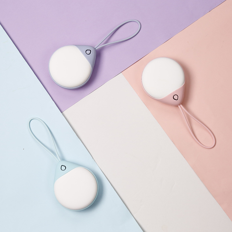 新款水滴暖手宝 USB随身大容量马卡龙充电电热饼 简约暖冬季送礼产品图