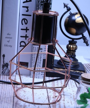 DIY retro personality iron chandelier creative single head Edison LOFT industrial wind bar small iron cage