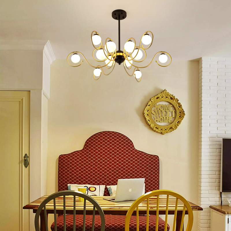 Modern Nordic living room lamp creative personality designer fashion LED chandelier