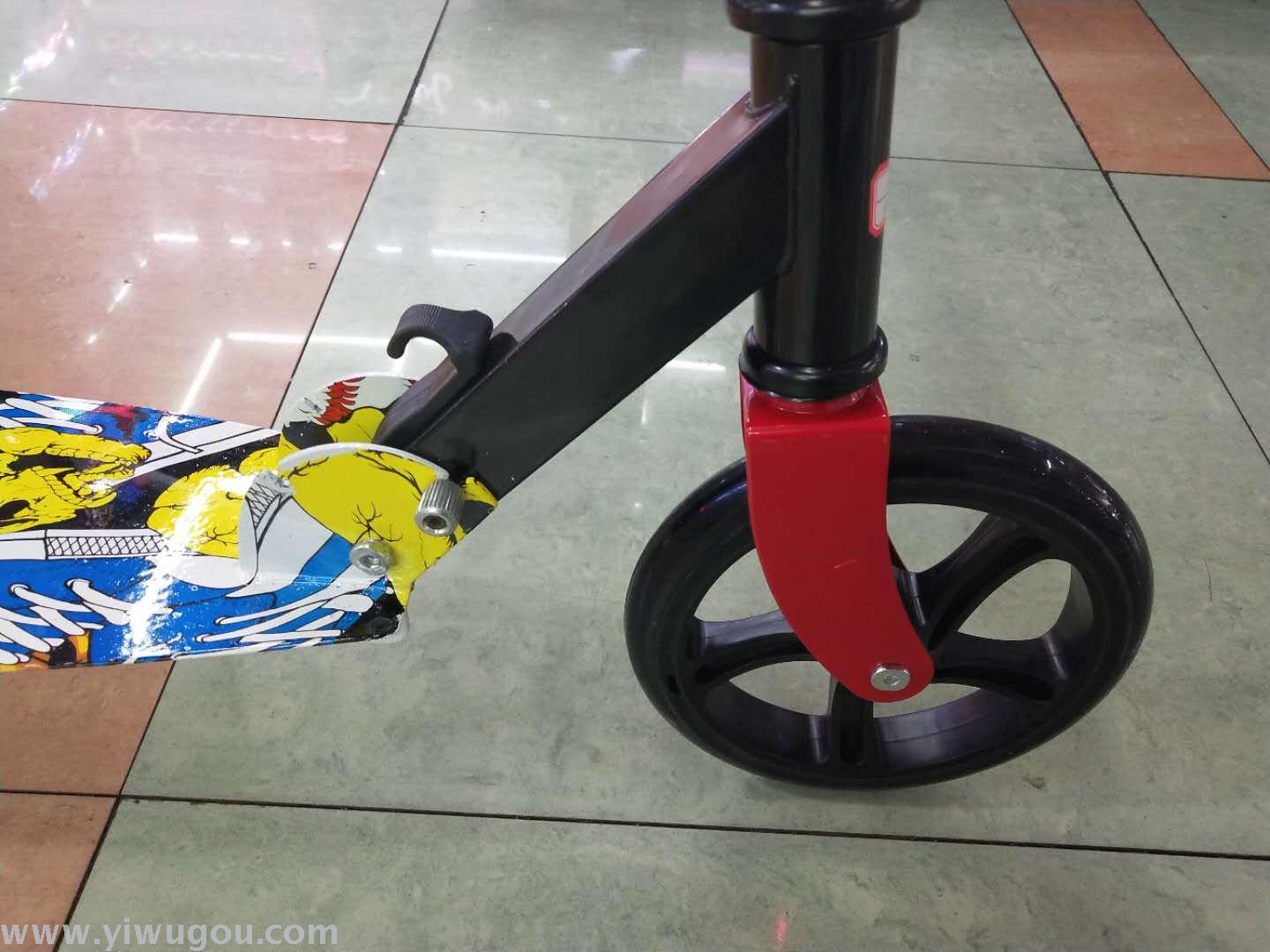 Water Transfer Printing Adult Mobility Scooter Wide Plate Pu200mm Wear-Resistant Wheel Specification drawing