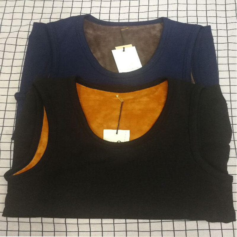For autumn and winter, men's warm vest with thickened fleece, tight base layer, waistcoat and vest Specification image