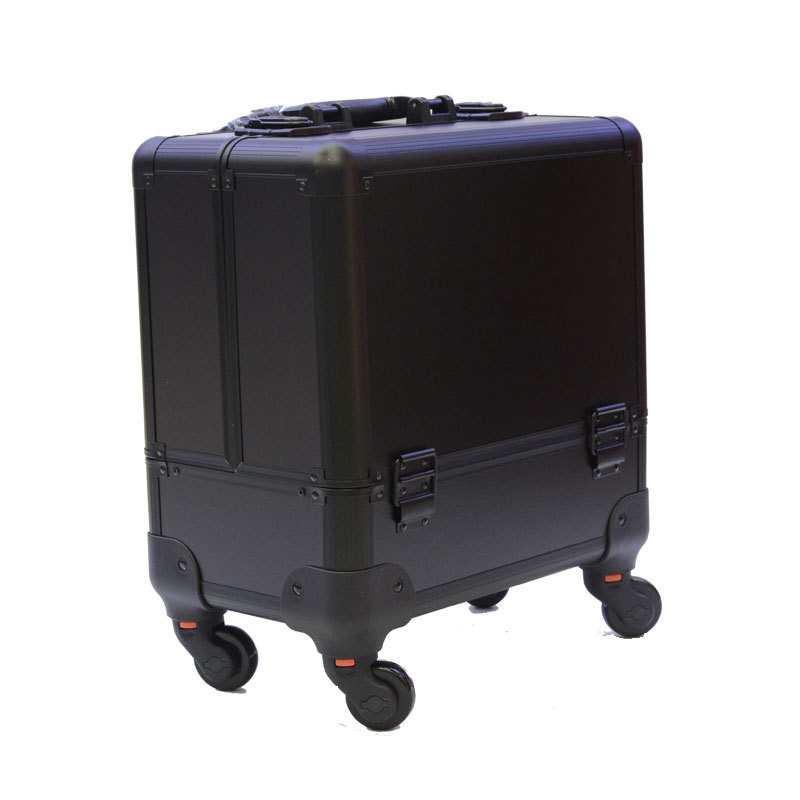 Cosmetics box manufacturers direct multi-functional single four-layer pull bar cosmetic box beauty salons and manicures universal wheel cosmetics box