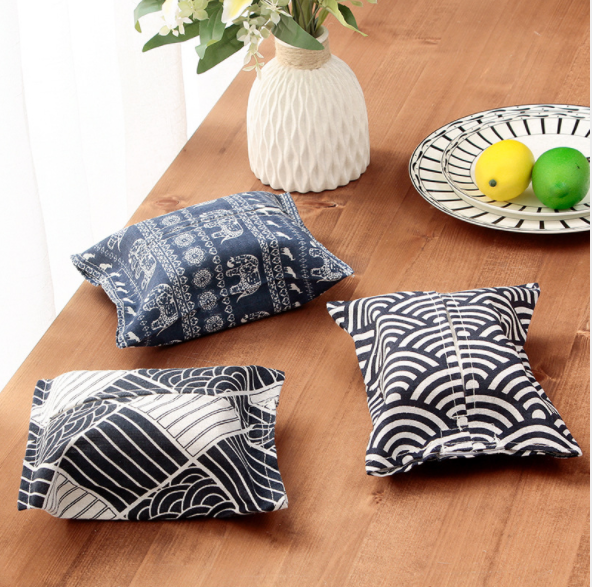 棉麻纸巾套纸抽包布艺车载抽纸袋纸巾盒抽纸盒