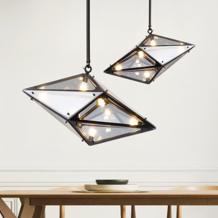 ins Nordic living room chandelier, postmodern, simple, creative and elegant magic bean molecular lamp Specification drawing