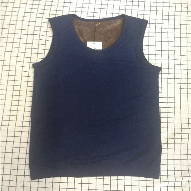 For autumn and winter, men's warm vest with thickened fleece, tight base layer, waistcoat and vest details Picture