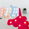 火烈鸟独角兽椰子树五角星造型灯圣诞房间装饰灯细节图