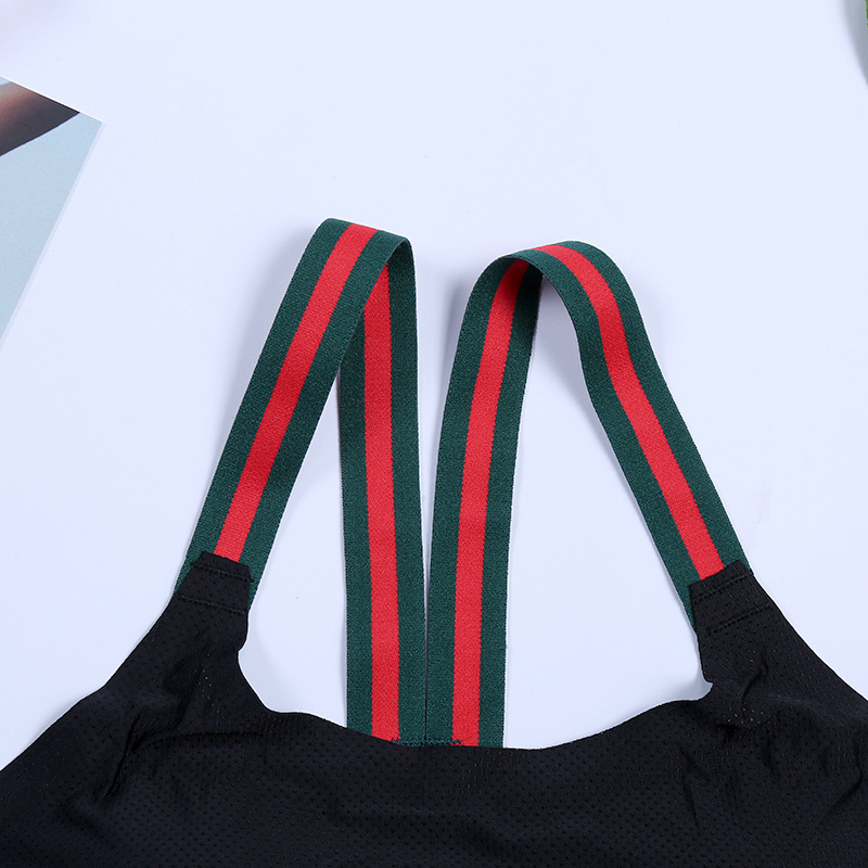 2018 New Women's Striped Vest Yoga Fitness Elastic Strap Underwear When Shang Ice Silk Beauty Back Manufacturers Selling Application Scenario
