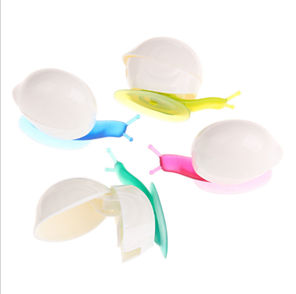 卡通创意蜗牛吸盘式牙刷架墙面吸附 防尘旅行韩式浴室牙刷壁挂架细节图