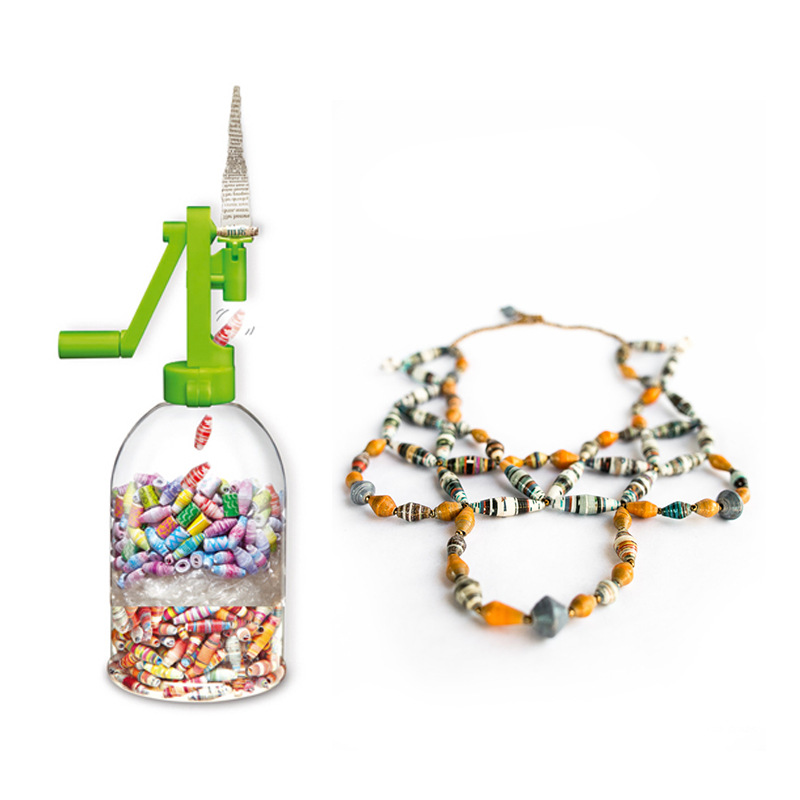 卷纸首饰 recycled paper beads 珠链手链项链制作器 DIY卷纸制作