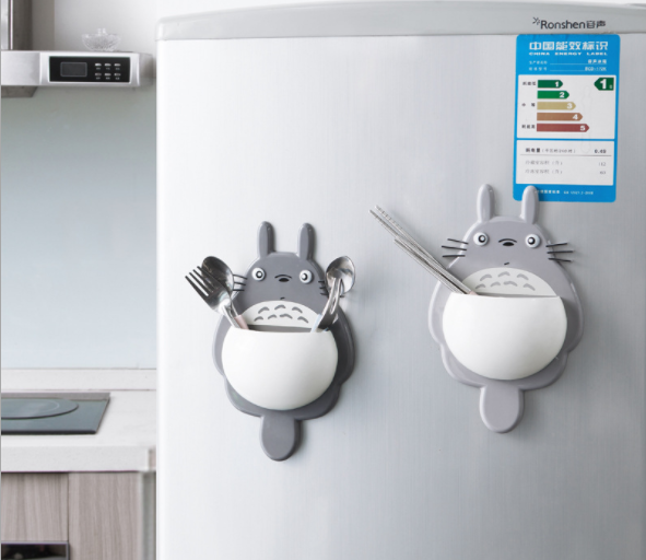 卡通龙猫牙刷架强力三吸盘多功能浴室洗漱牙膏牙刷收纳架现货产品图