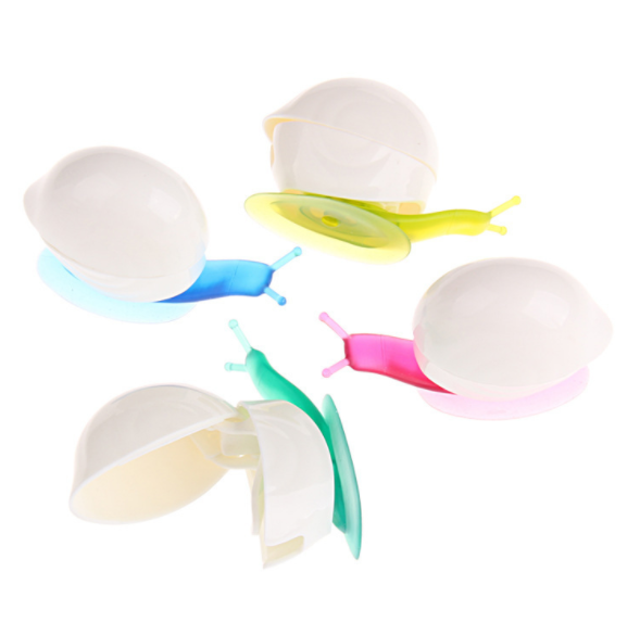 卡通创意蜗牛吸盘式牙刷架墙面吸附 防尘旅行韩式浴室牙刷壁挂架