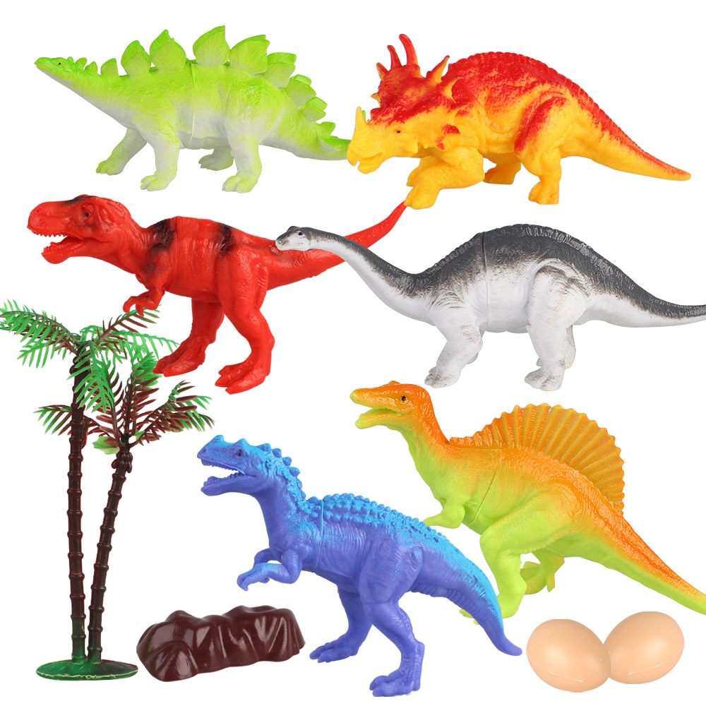 Factory direct sales of children's simulation, educational and fun dinosaur toys, static dinosaur model set series Specification image