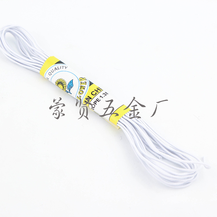 厂家直销 优质 进口优质松紧带 地摊 百货货源 圆形松紧带批发