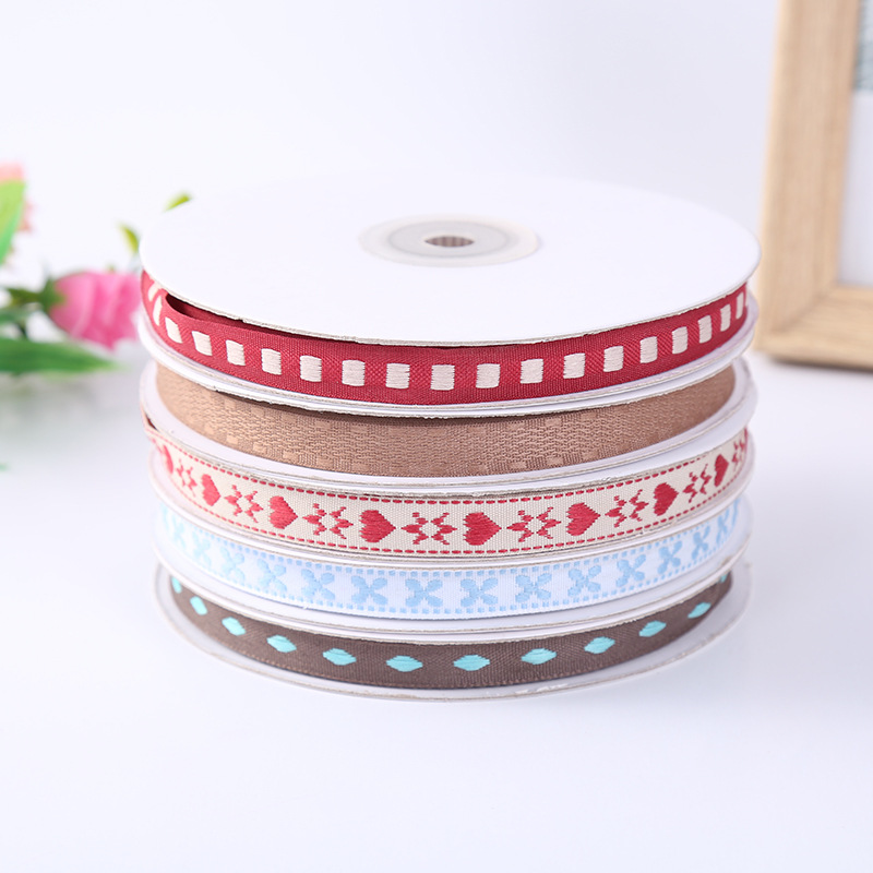 Supply High Quality Polyester Special Shape Yarn-Dyed Ribbon Diy Luggage Decoration Accessories Ribbon Manufacturers Custom Wholesale