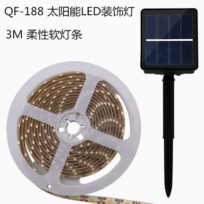 LED solar neon strip flexible glue waterproof strip solar outdoor lighting strip