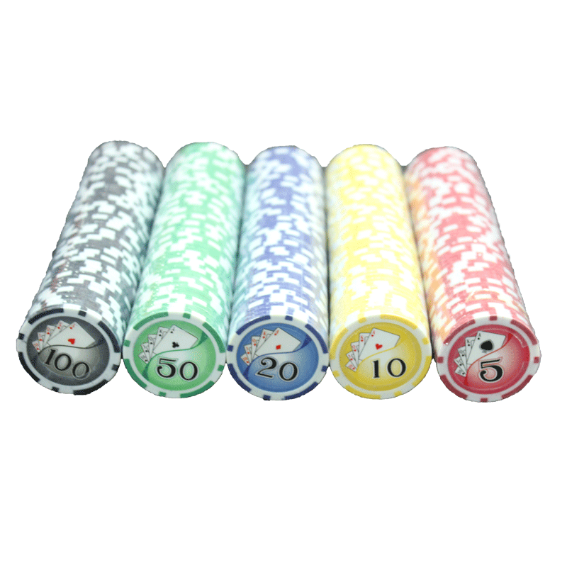 Chip mahjong poker 11.5G with iron chip small six digital chip accessories manufacturers direct