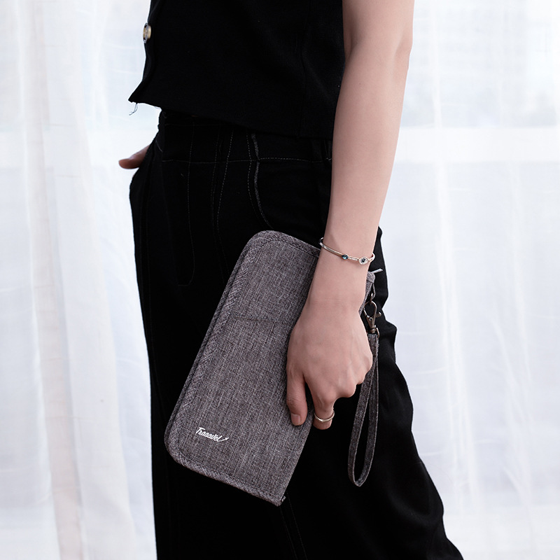New passport bag, air ticket holder, document storage bag, protective case, multi-functional document bag for overseas travel, factory direct sales details Picture
