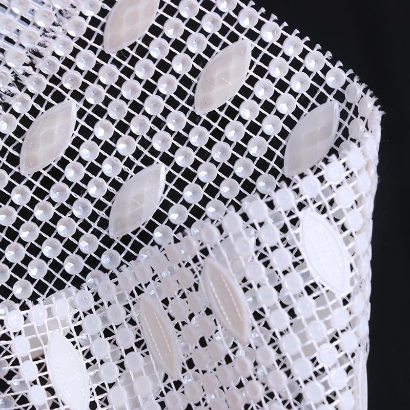 厂家直销 椭圆方形仿珍珠线钻排钻 优质塑料服装辅料珍珠线钻批发细节图