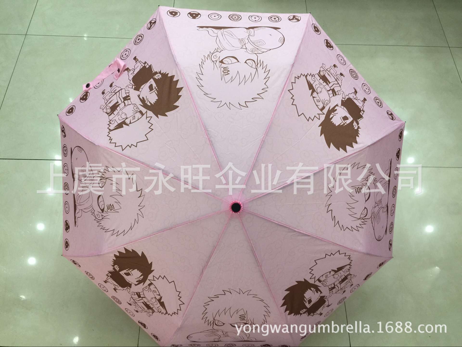 直销 爆款 动漫周边火影忍者 折叠 动漫 创意遮阳伞
