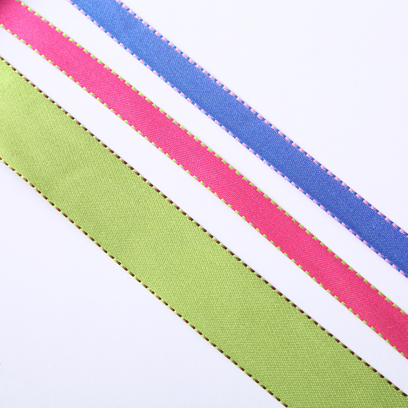 供应彩色双面带 优质涤纶多规格服装箱包装饰配件纺织辅料定制产品图