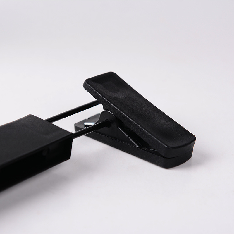 黑色磨砂裤夹加厚塑料衣架批发 服装店衣架 防滑裤架厂家直销细节图