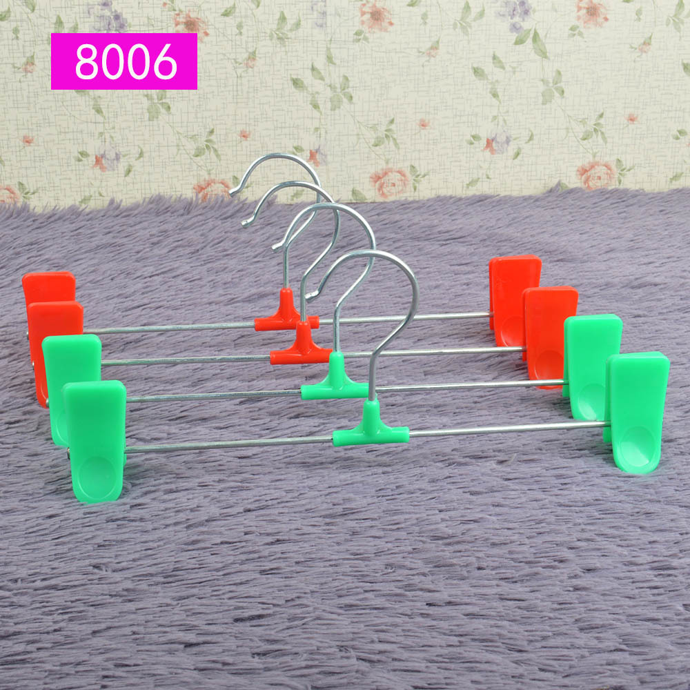 厂家批发T裤夹塑料裤夹裤架裤夹衣架地摊货源依之架8006