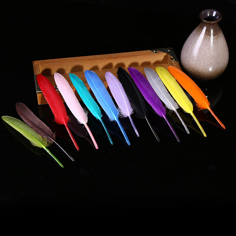 Multi-Color Supply Craft Small Straight Knife Feather Feather Wholesale Yiwu Diy Knife Feather Toddler Handmade Materials Specification drawing